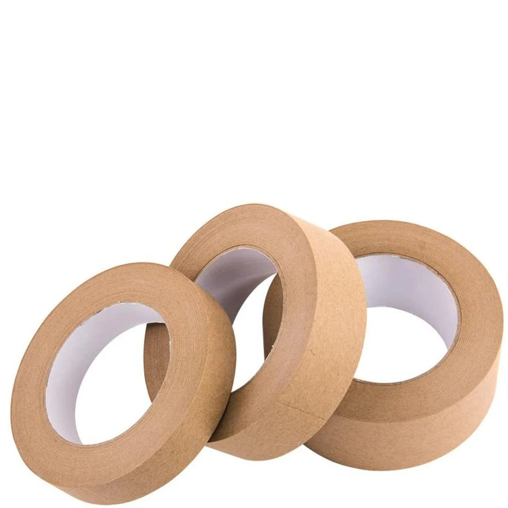Gummed Kraft Paper Tape Water Activated Packaging Tape for Box Sealing Kraft Paper packing tape