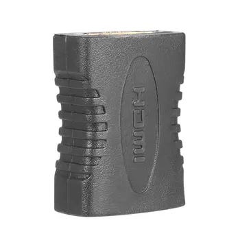 

HDMI Female to Female F F Coupler Extender Adapter Connector HDTV HDCP 1080P Female To Female Converter Black