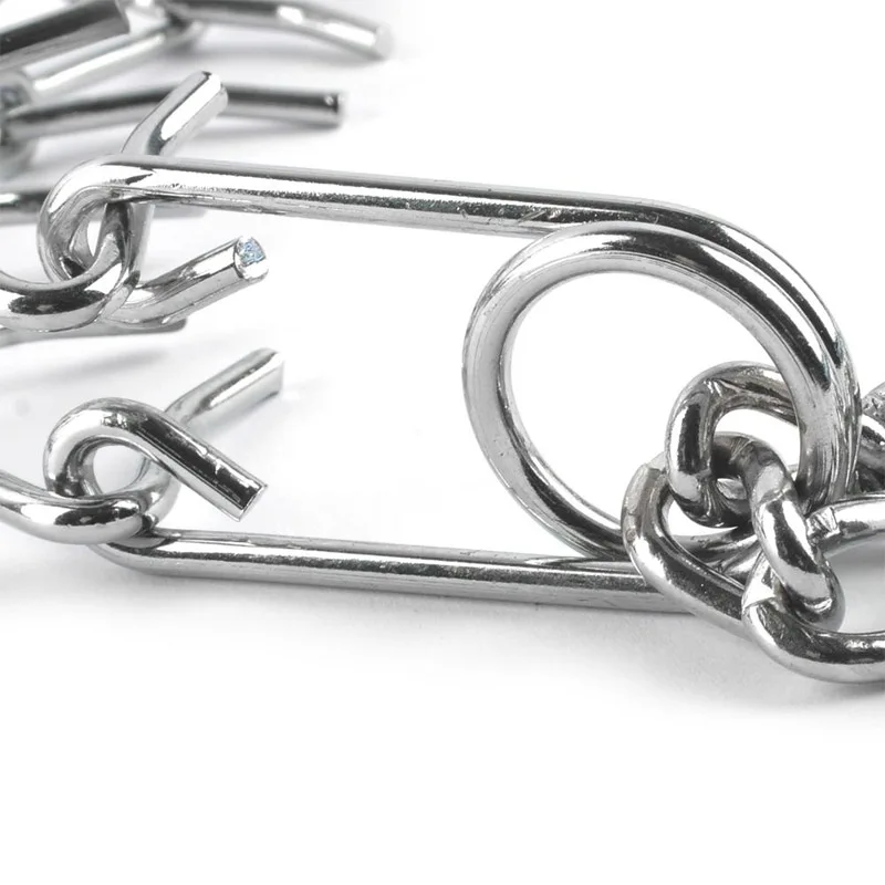 45/50/55/60cm Adjustable Dog Training Collar Chain Pet Supply Metal Steel Prong Pinch Choke MAZI888