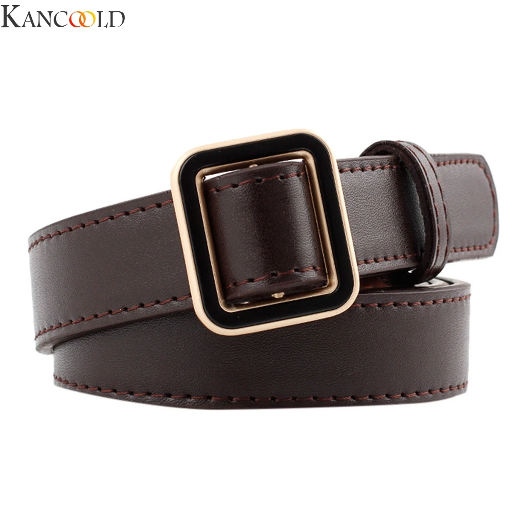 KANCOOLD, 7 цветов, женское, мужское, унисекс, винтажная кожаная пряжка, для отдыха, черная Талия, женское платье, брючный пояс, аксессуары, Новое поступление