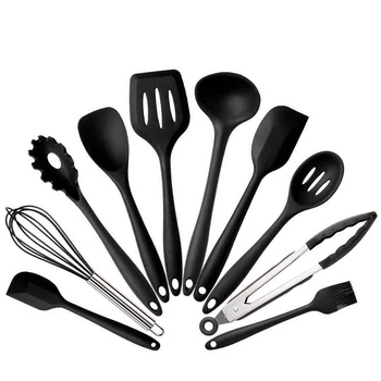 

10 Pcs Heat Resistant Silicone Cookware Set Nonstick Cooking Tools Kitchen Baking Tool Kit Utensils Kitchen Accessories