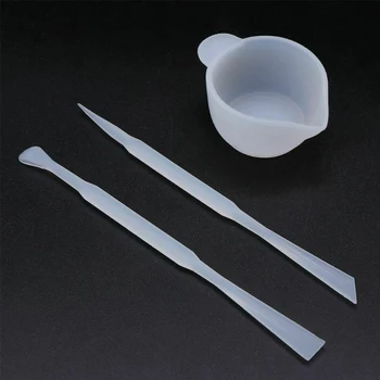 

Durable Jewelry Making Crafts Tools Reusable Mix Cup Handmade Silicone Epoxy DIY Easy Clean Sticks Resin Mold Kit