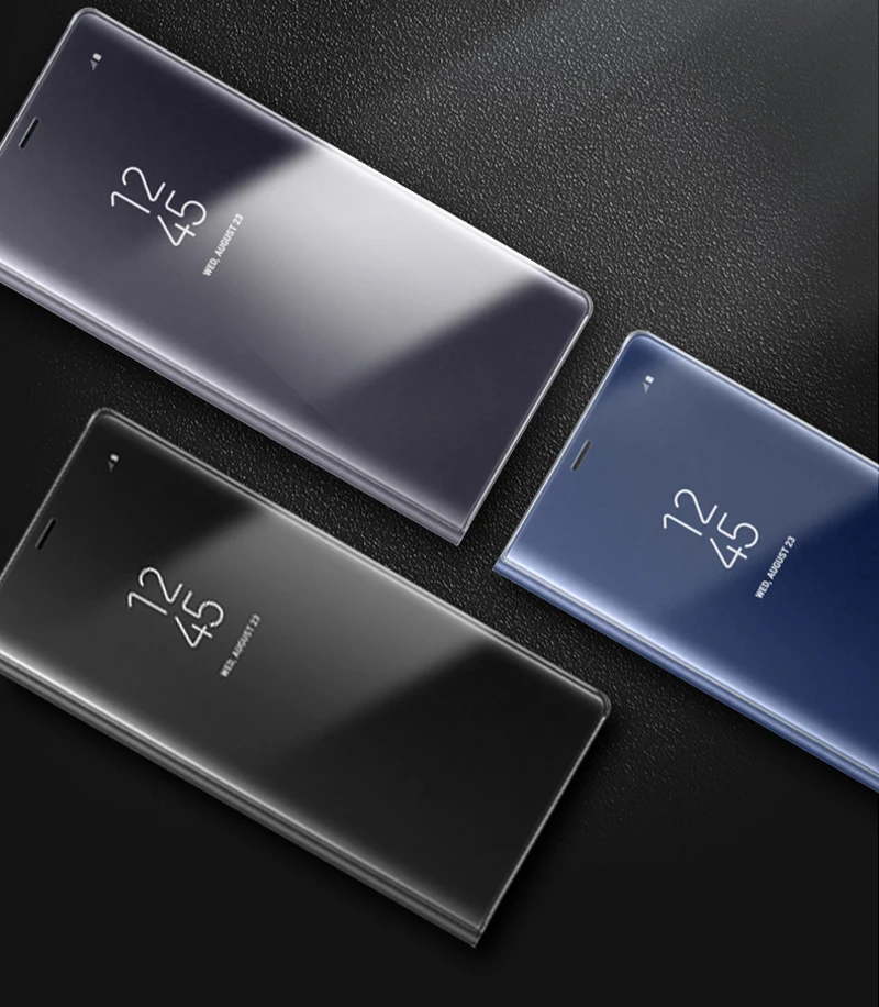 Samsung зеркальный чехол прозрачный умный для телефона samsung Galaxy Note 8 N9500 Note8 N950F SM Чехол