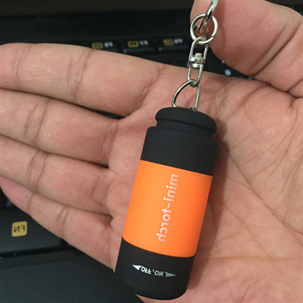 Светодиодный мини фонарь 0 3 Вт Перезаряжаемый USB Мощный светодиодный брелок