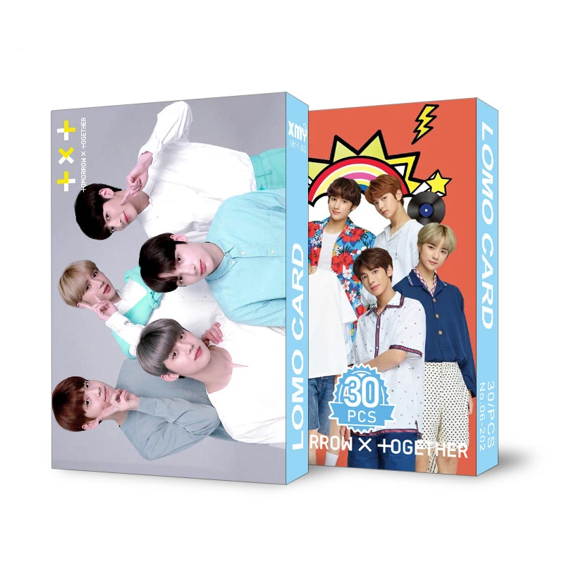 30 шт./компл. Kpop BTS EXO GOT7 ITZY IZONE защищает Детские дважды TXT X1 Фотокарта Idol ЛОМО карта фото карты вентиляторы подарок Прямая