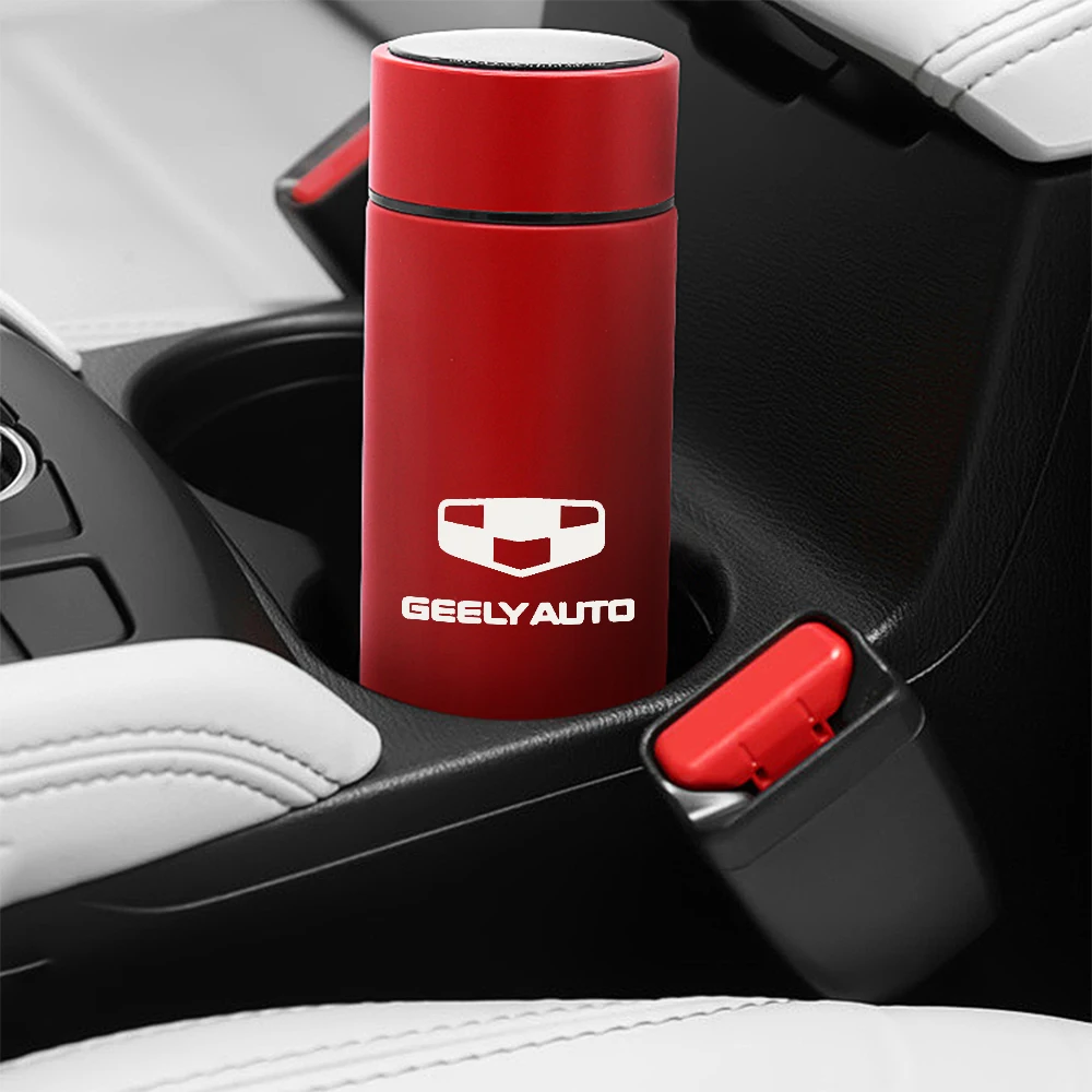 

500ML Temperature Display Vacuum Flasks Stainless Steel Insulated Water Bottle for geely emgrand ec7 ec8 ck atlas ck2 ck3 gt gc9