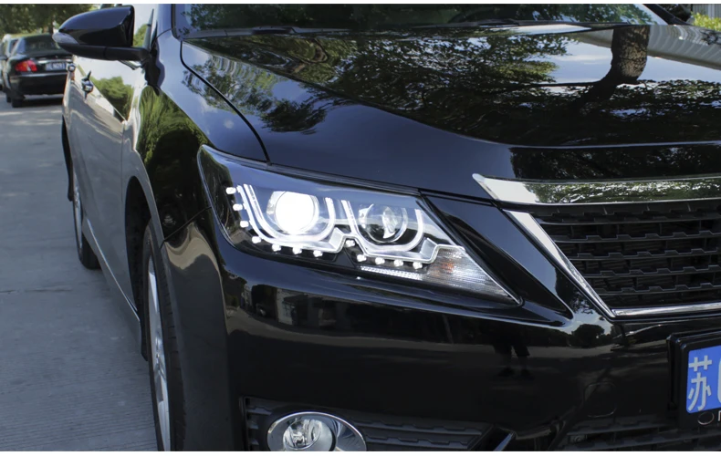 Hireno автомобильный Стайлинг Головной фонарь чехол для Toyota Camry V50 фары 2012- светодиодный фары DRL H7 HID Ксенон ближнего света