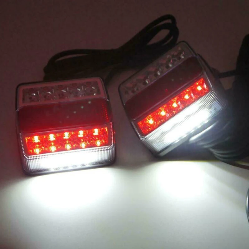LIMICAR Luces LED para remolque, kit de luz LED para remolque, luces  sumergibles para remolque de barco, luces de marcador de remolque  rojo/ámbar