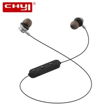 Беспроводные Bluetooth наушники спортивные вкладыши стерео тяжелый бас с микрофоном Микрофон металлический магнитный для Xiaomi планшет ПК ноутбук