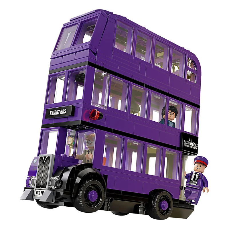 

419pcs Lepinblocks 11342 Knight Bus Friends Legoinglys Harri 75957 Hagrid Hogwarts Movie Great Hall Toy Figures Christmas Gifts