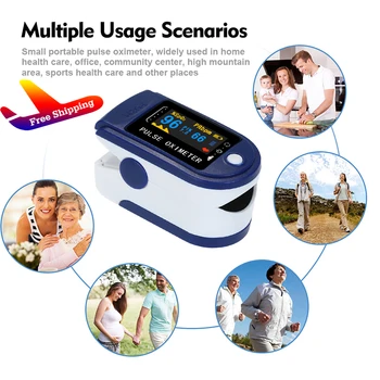 

Medical Household Digital Fingertip pulse Oximeter Blood Oxygen Saturation Meter Finger OLED SPO2 PR Monitor health Care