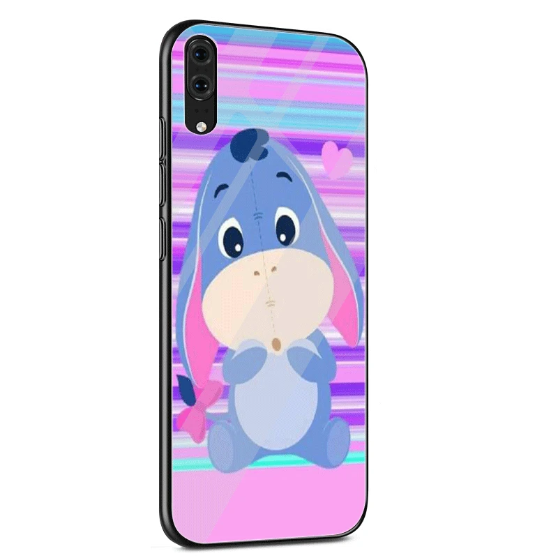 G5 Чехол для телефона из стекла ТПУ для huawei P10 P20 P30 Lite Pro P Smart mate 10 20 Lite Y6 Y9 Honor 7A 8X9 10 чехол Eeyore Donkey Shell - Цвет: G5