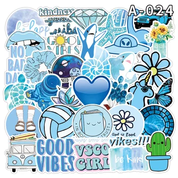 

50PCS Cool Summer Vsco Stickers Pack Pink Girl Anime Cartoon INS Stiker For Children Laptop Phone Skateboard Suitcase Sticker B1