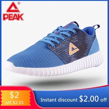 

PEAK Tennis Running Sneakers Breathable Mesh Upper for men Running Shoes Casual Light Soft Sole Fitness Sports Shoes EW7241H