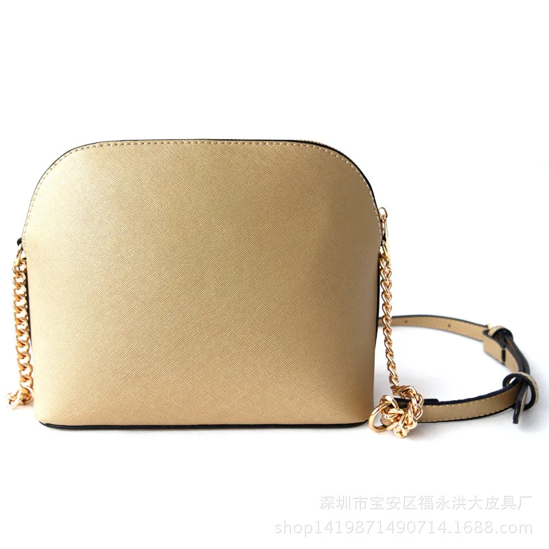 Women's Bag Cross Pattern Bag Small Shell Bag Shoulder Slung Chain Bag Ladies Handbags