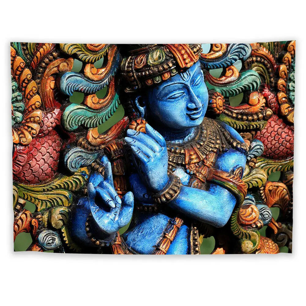 

Japanese Writing Tapestry Art Wall Hanging Sofa Table Bed Cover Home Decor