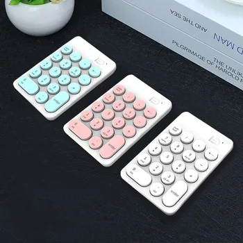 

Wireless Mini Keyboard and Mouse Keypad with 18 Round Keys for Laptop PC NC99