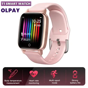 

T1 New SmartWatch Man Women Smart Bracelet Body Temperature Monitoring Heart Rate Monitoring Body Temperature Measure SmartWatch