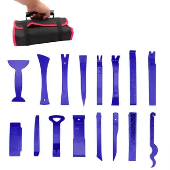 

16Pcs Trim Removal Tool Car Panel Door Audio Trim Removal Tool Kit Auto Radio Stereo Speaker Door Panel Dash Remover Tool Set