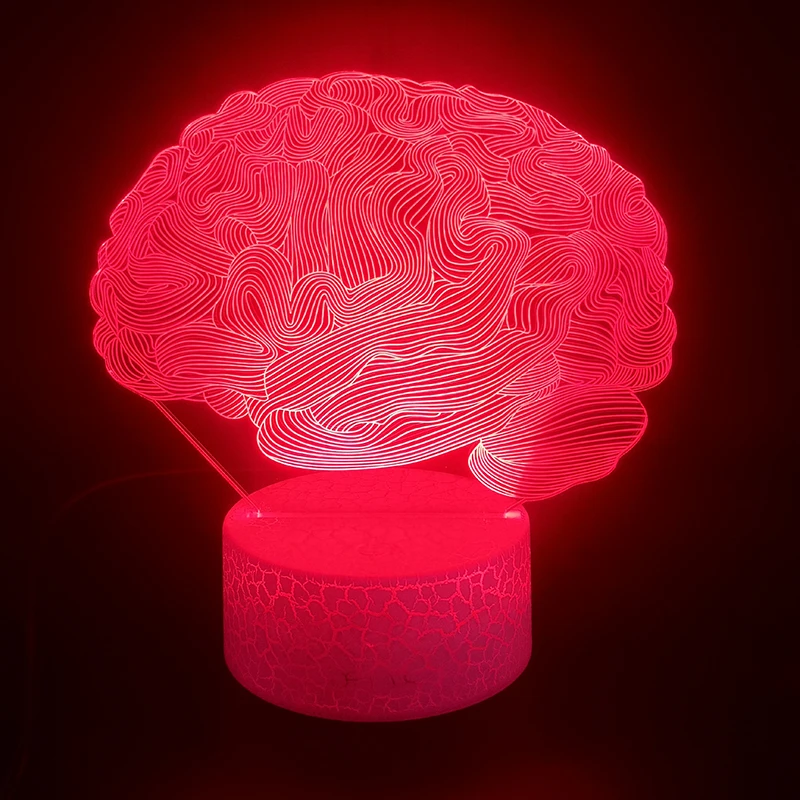 Специальный приз для подростков, 3D лампа с сенсорным сенсором, светодиодный ночник с Usb атмосферой, декоративный светильник для Хэллоуина