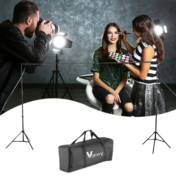 

Kshioe 2*3M Photo Background Backdrop Support System Kit for Photo Studio Background Stand Photo backdrops with Fish Mouth Clips