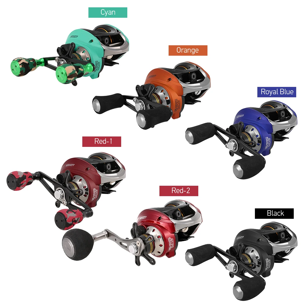 

11 Ball Bearings Baitcasting Reel 6.3:1 Gear Ratio Lightweight Smooth Metal Spool Ice Carp Fishing Reel With Fishing Bag