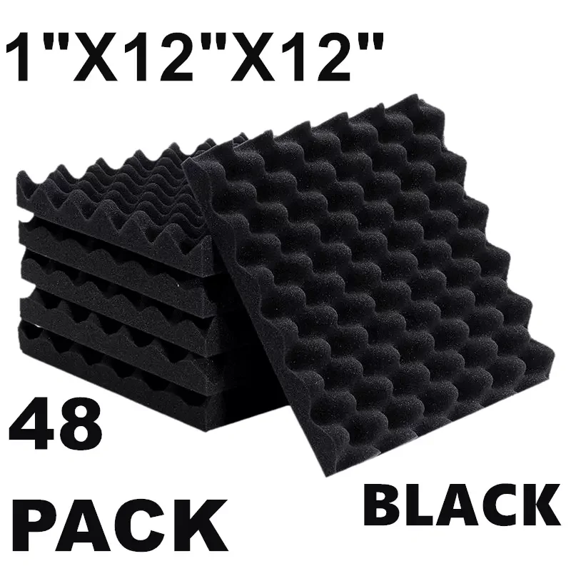 

Soundproofing Foam Absorbing Sponge Sound Acoustic For Office 12/24/36/48PCS Studio Acoustic Panels Noise Sound-Absorbing Foam