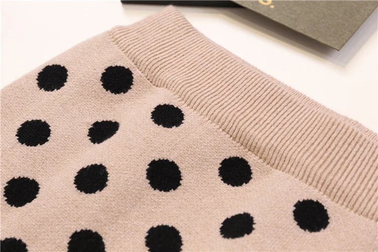 Knitted Women skirt Korean version New wave point High Waist Skinny Skirt open fork bag Skirt Female Casual Winter Skirt