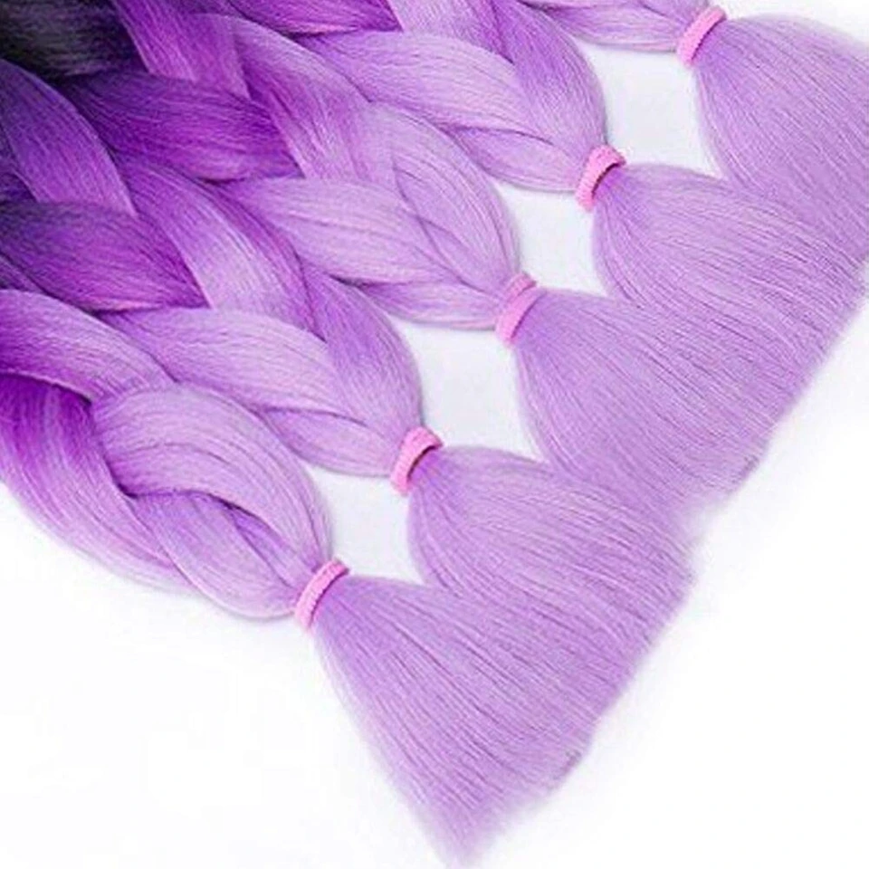 Dream Like 24 inch Ombre Color Synthetic Hair Braids Pre Stretched Wholesale Jumbo Braiding KaneKalon Hair Extensions 100g/pcs 4