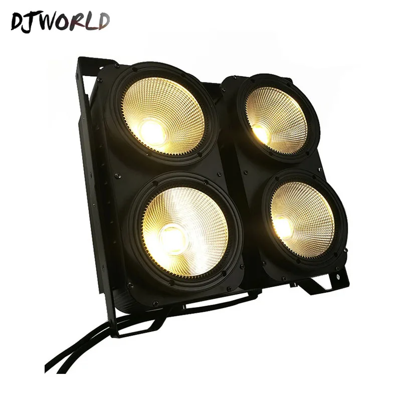 

DJworld 4x100W 4 Eyes LED Blinder Light COB Cool And Warm White LED High Power Professional Stage Lighting For Dj Disco Party