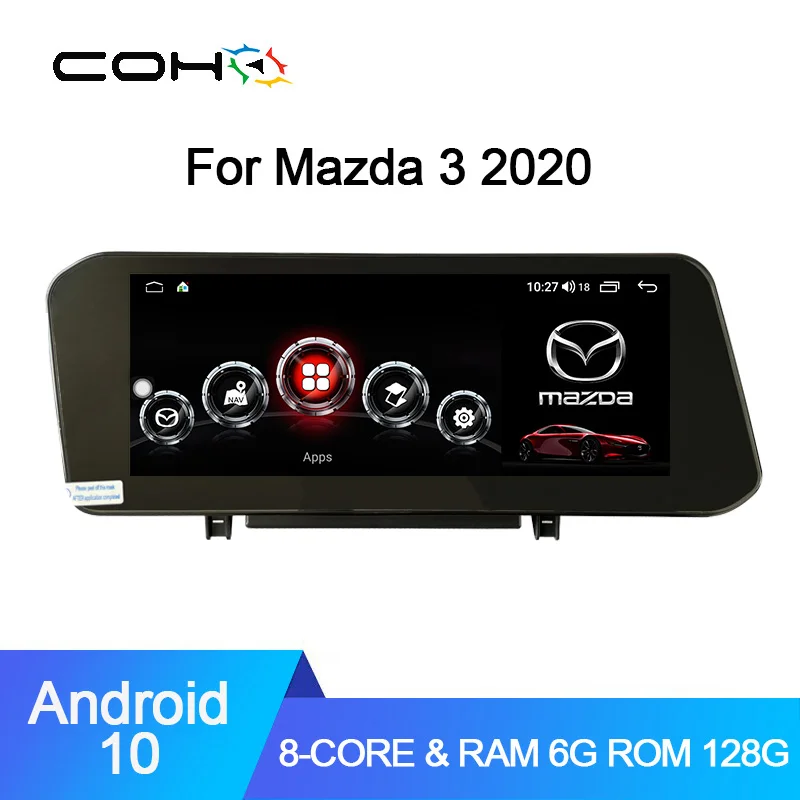 Для Mazda 3 2020 автомобильный мультимедийный DVD плеер GPS Авторадио Стерео Android 10