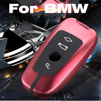 Cover chiate/telecomando per BMW CAS4 F 3 5 7 serie E90 E92 E93 X5 F10 F20 F30 F40 Cover portachiavi 4 Cover chiate/telecomando per BMW CAS4 F 3 5 7 serie E90 E92 E93 X5 F10 F20 F30 F40 Cover portachiavi - Nuova lega 3 4 pulsante Smart Remote Car Key Shell Fob per BMW CAS4 F