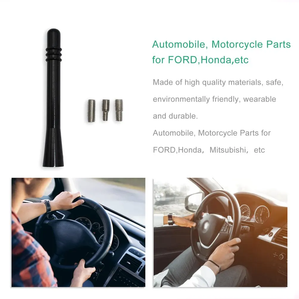 Короткая 4 дюймовая черная алюминиевая антенна мачта для Dodge Ram Truck 1500 2009- аксессуары для модификации автомобиля