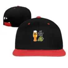 IPA/много, когда я пью, регулируемые Детские Хип-хоп бейсболки, шляпы от солнца для мальчиков и девочек красного цвета