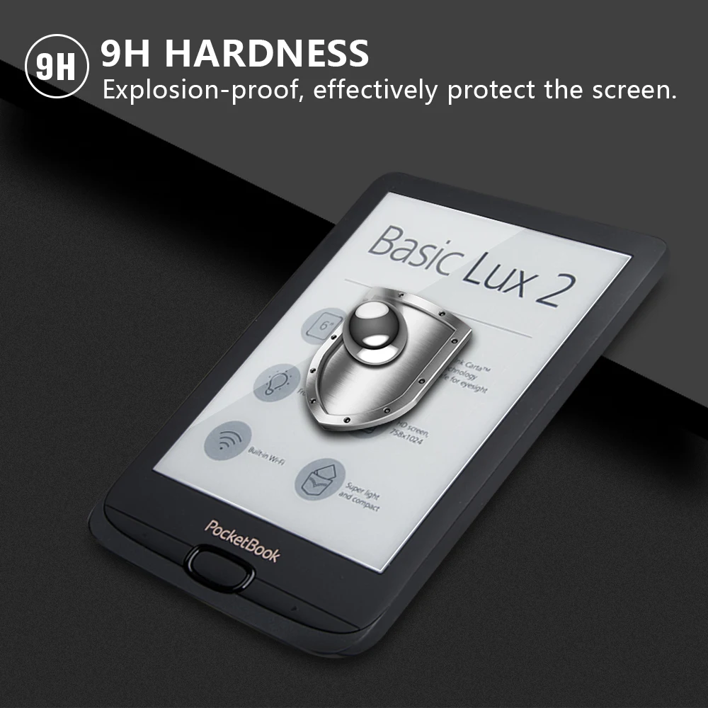 Для " Pocketbook Touch Lux 4/Basic Lux 2/Touch HD 3 Защита экрана из закаленного стекла Защита от царапин для Pocketbook 626 624 641 622