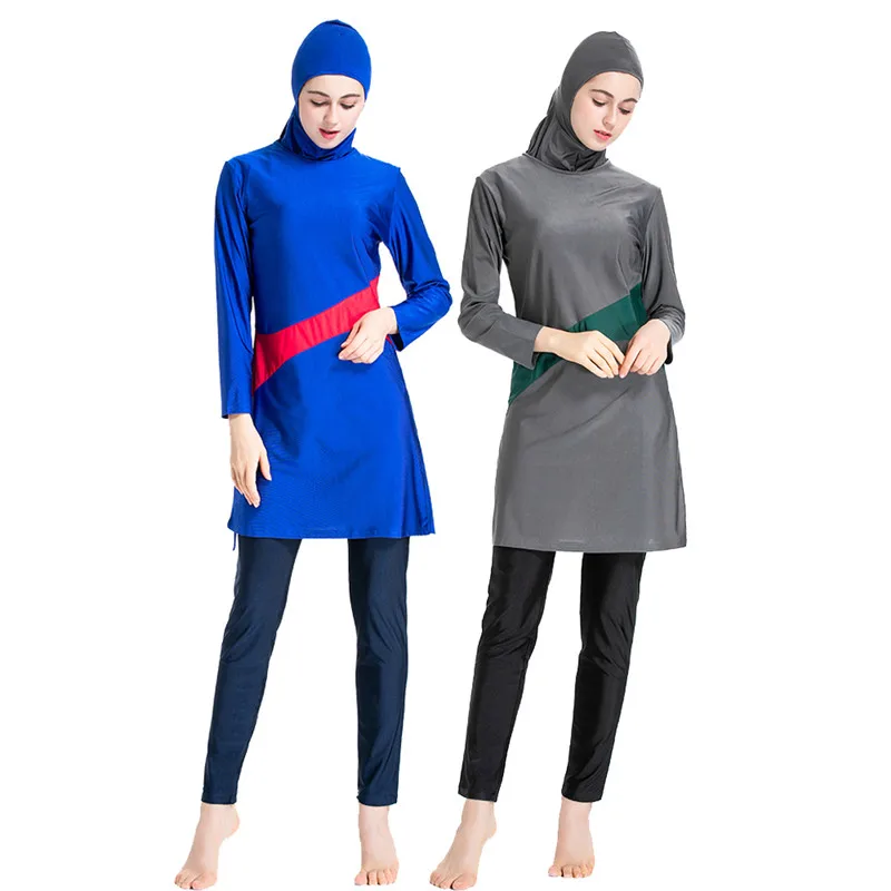 Новинка 2020 г. Burkini женский купальник с длинным рукавом Мусульманский в стиле