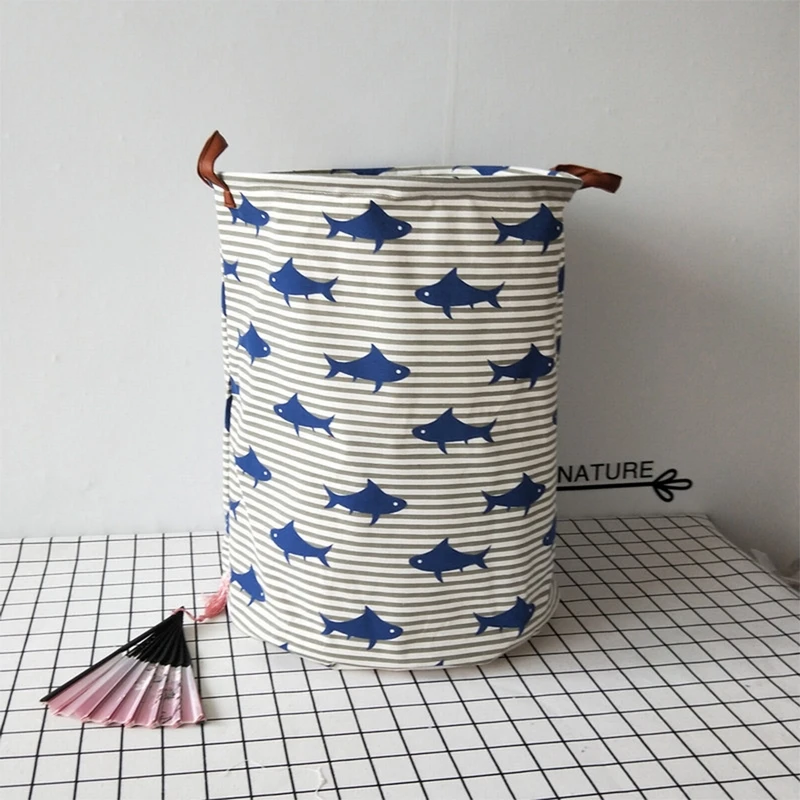 

Folding Laundry Storage Basket for Toys Geometry Storage Barrel Laundry Organizer Holder Pouch Standing Clothing Storage Bucket