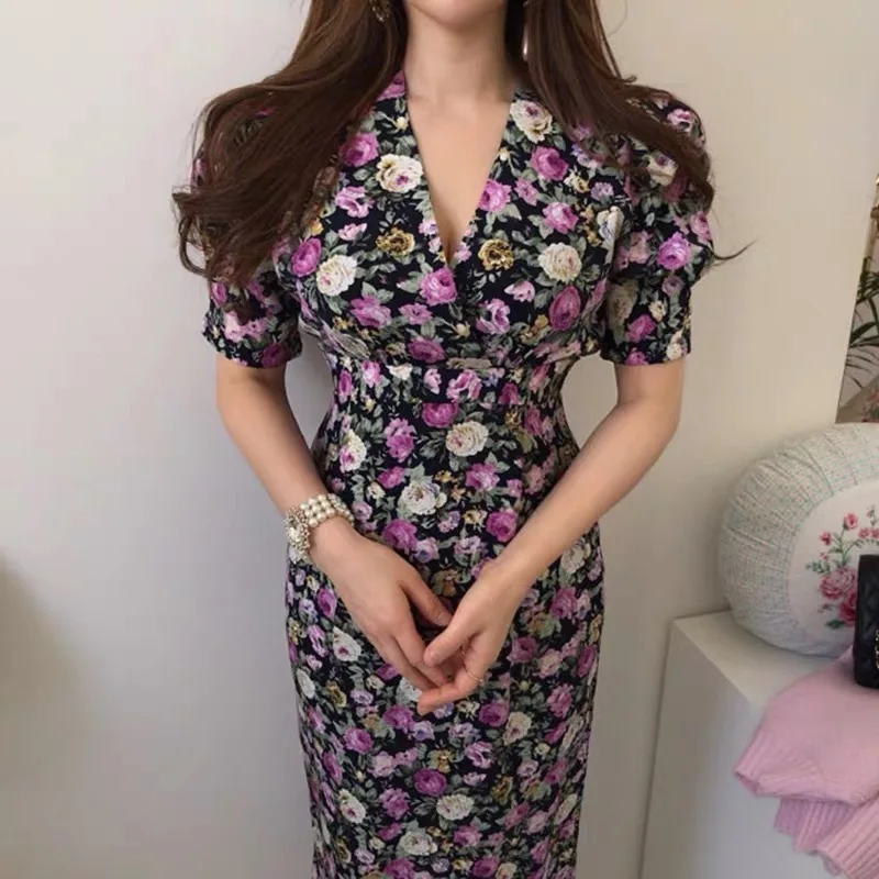 Женское платье весна лето 2020 корейская мода винтажные Женские Элегантные Платья