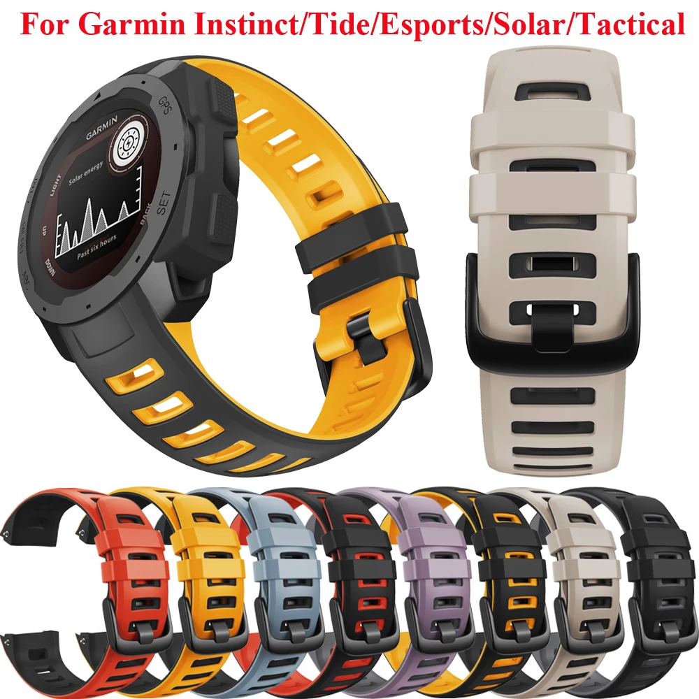 Ремешок силиконовый для наручных часов Garmin сменный Браслет инстинктов