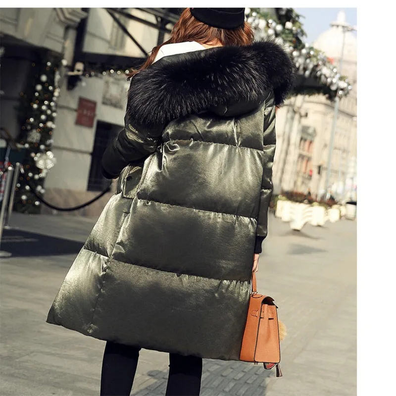 Dames Jassen, зимний пуховик для женщин, Украина, искусственный мех, шапка Veste Femme, Harajuku, длинное пальто, Корейская уличная мода, парка