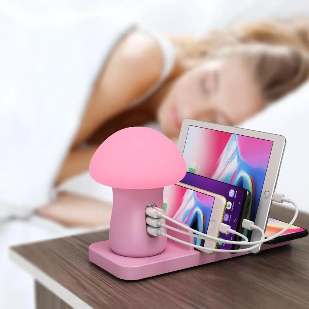 

Showwish Wireless Charging Station 3 USB Port Quick charge3.0 wireless charger