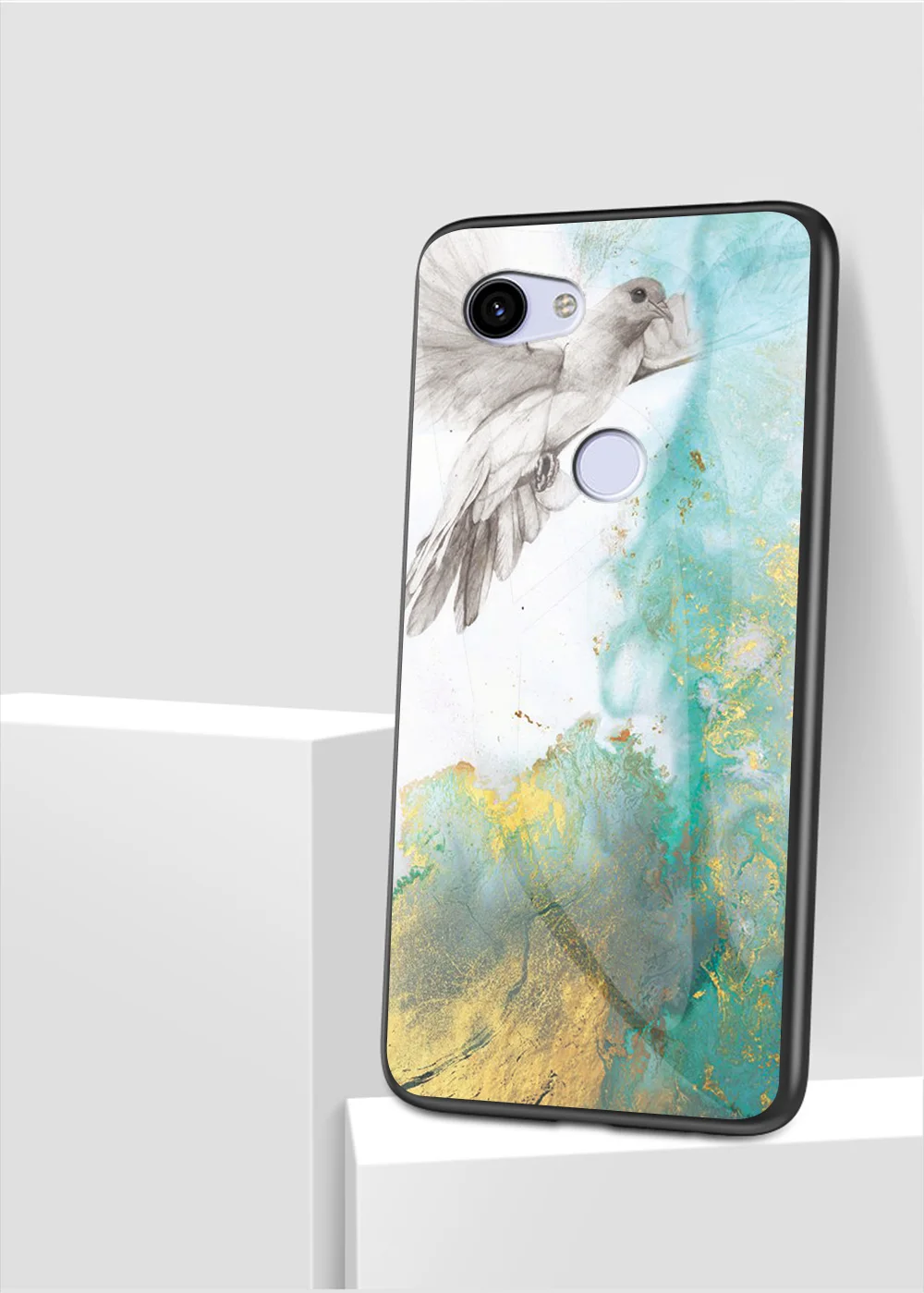 Для Google Pixel 3a XL чехол из мрамора, глянцевое закаленное стекло, Мягкий Силиконовый противоударный жесткий чехол для телефона для Google Pixel3a XL чехол