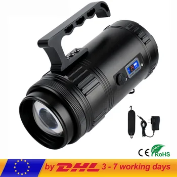 

30W fishing lamp Flashlight Searchlight Rechargeable T6 XPE LED Portable Spotlight Outdoor Emergency Fishing Zoom Flashlight