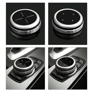 

For iDrive Car Multimedia Button Cover Trim Knob Sticker for BMW F10 F20 F30 3 5 Series for NBT Controller Translucent Button