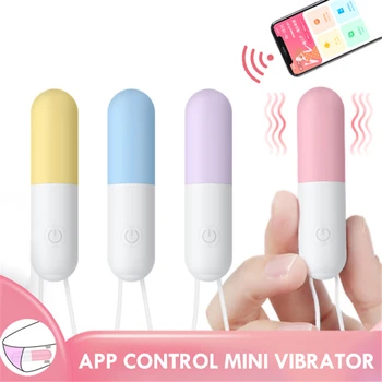 APP Remote Mini vibrator Bullet Vibrator Clitoris Stimulator Panties Vibrating Egg Vagina Massage Sex Toys For Women Masturbator 3