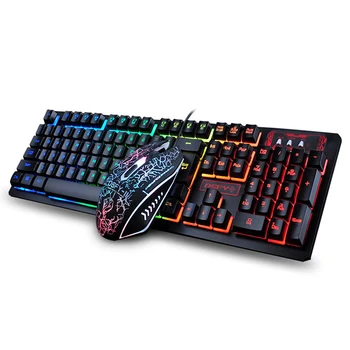 

K13 Gaming Wired Keyboard and Mouse Combo Set with Backlight Mechanical Ultra-slim Silent Feeling Keyboard Gamer for PC Laptop