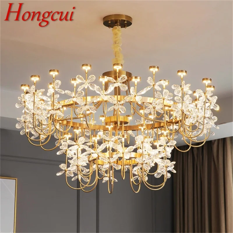 

Hongcui Modern Chandelier Pendant Lamp Contemporary Gold Luxury Home LED Creative For Living Dining Room