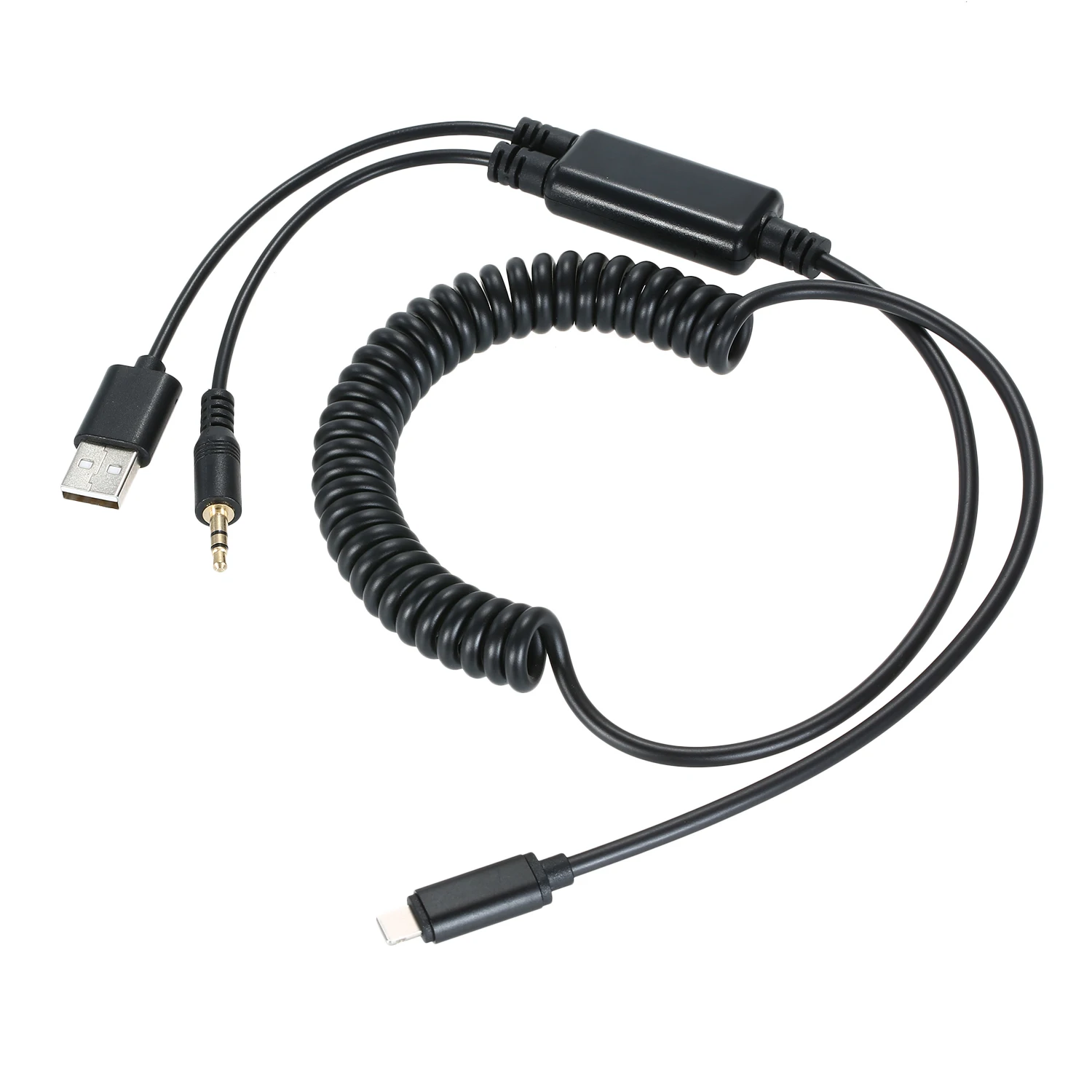 Автомобильный AUX USB кабель зарядный провод удлинитель аудио адаптер подходит для