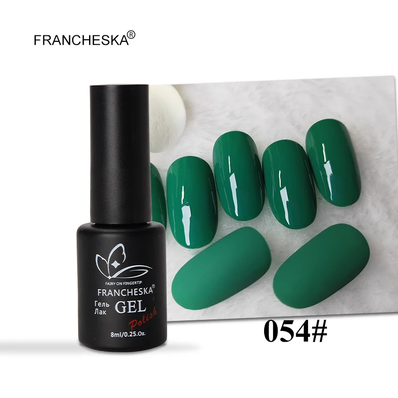 Francheska 054 8 мл Гель-лак для ногтей nagels spulletjes gellak Светодиодный УФ-лак hybrydowy долговечный замачивающий лак для ногтей unas oje lakiery hybrydowe - Цвет: Francheska 054
