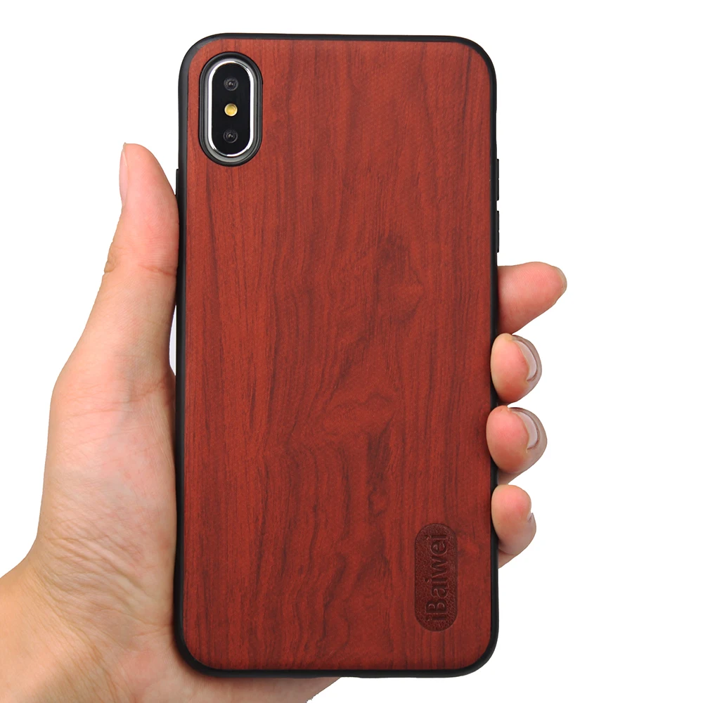 Деревянный Дизайн чехол для iPhone XS Max задняя крышка Мягкий ТПУ силиконовый